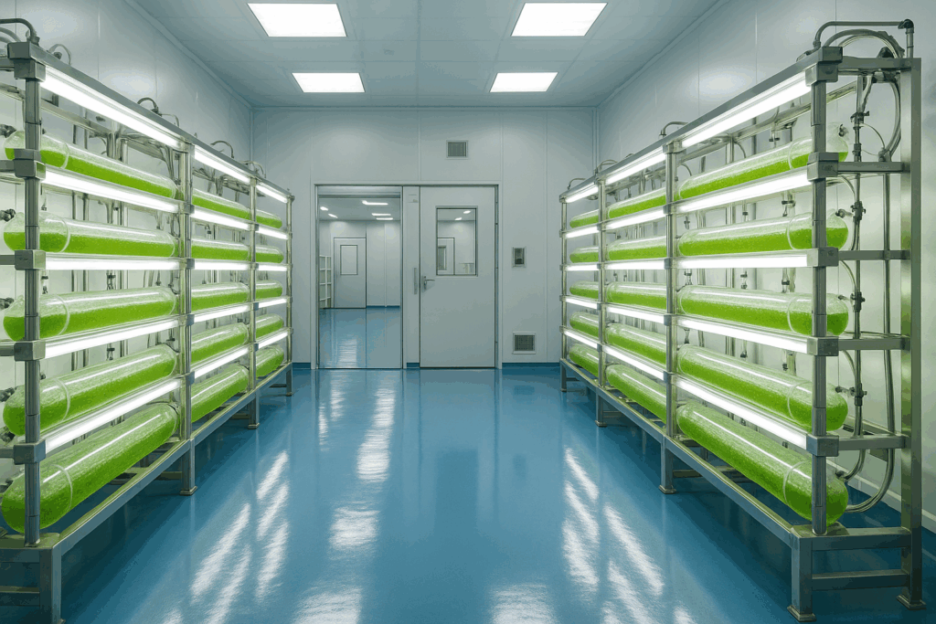 Camere Bianche per la produzione di microalghe a uso industriale