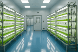 Camere Bianche per la produzione di microalghe a uso industriale